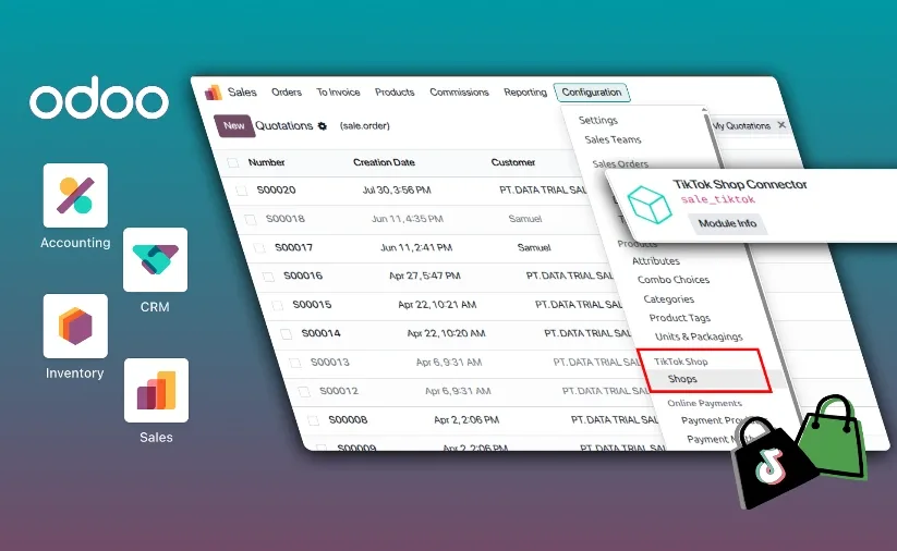 Джерело: Odoo Blog Налаштування модуля TikTok Shop Connector в Odoo Sales